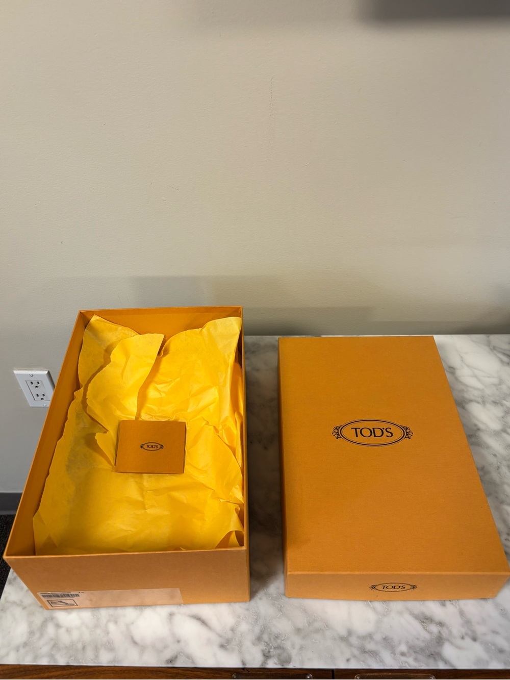 Tod's Orange Branded Gift/Storage Box